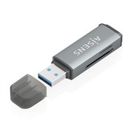 Aisens lector de tarjetas sd micro sd mmc rs-mmc mmc micro usb-a gris
