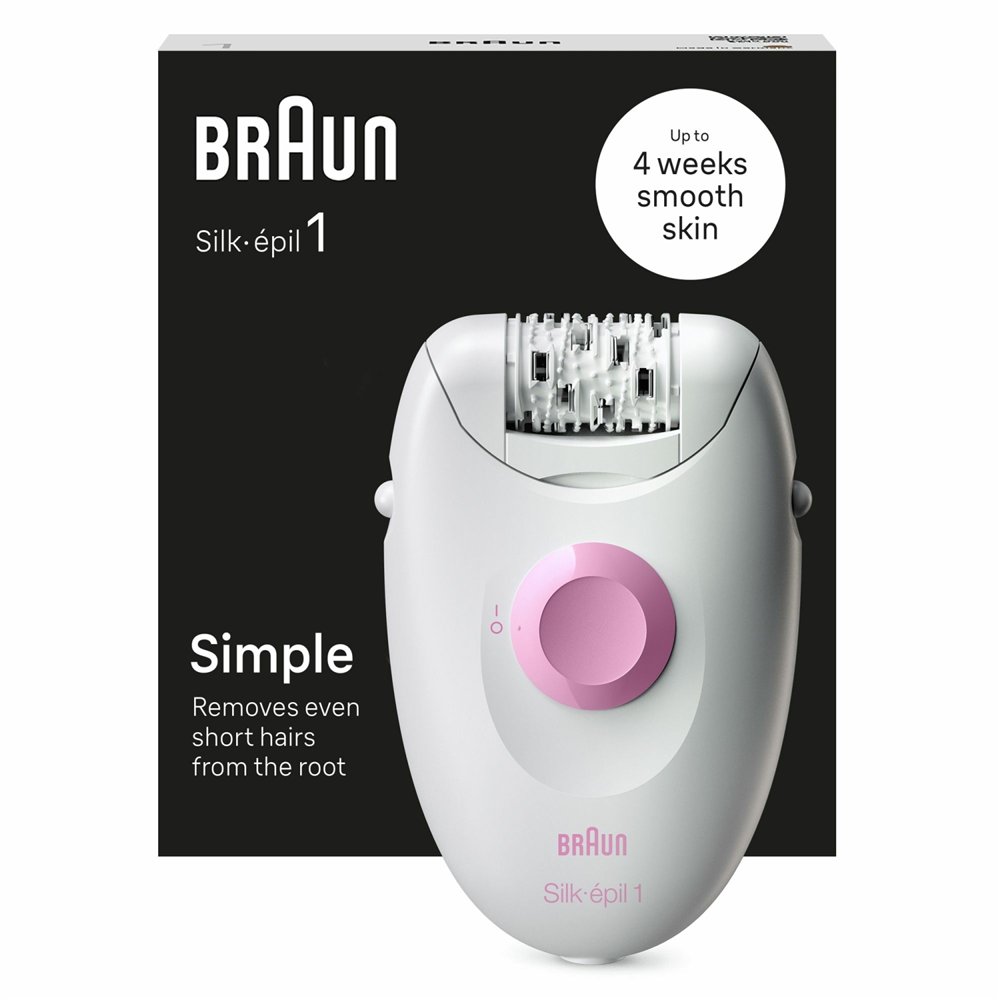 Braun Silk-épil 1 1-000 20 pinzas Rosa Blanco