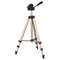 hama | trípode star 75, para cámara de fotos, conexión 6.4mm, altura ajustable hasta 125 cm, color beige