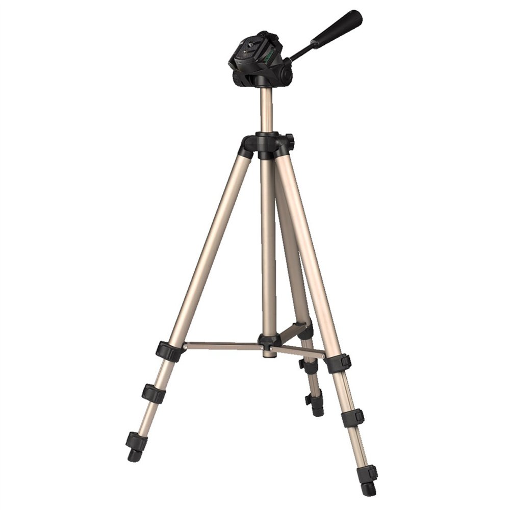 Hama  trípode star 75 para cámara de fotos conexión 64mm altura ajustable hasta 125 cm color beige