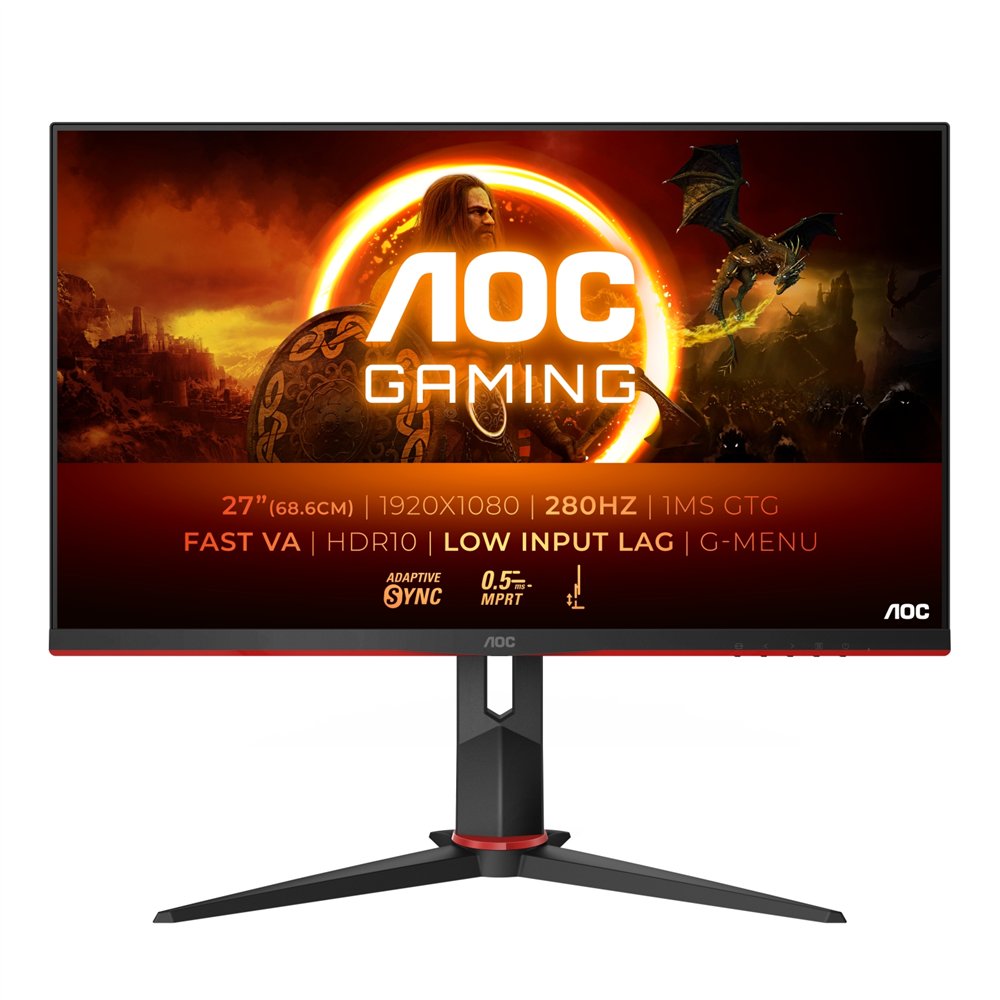 Aoc g2 27g2zn3/bk pantalla para pc 686 cm (27) 1920 x 1080 pixeles full hd lcd negro rojo