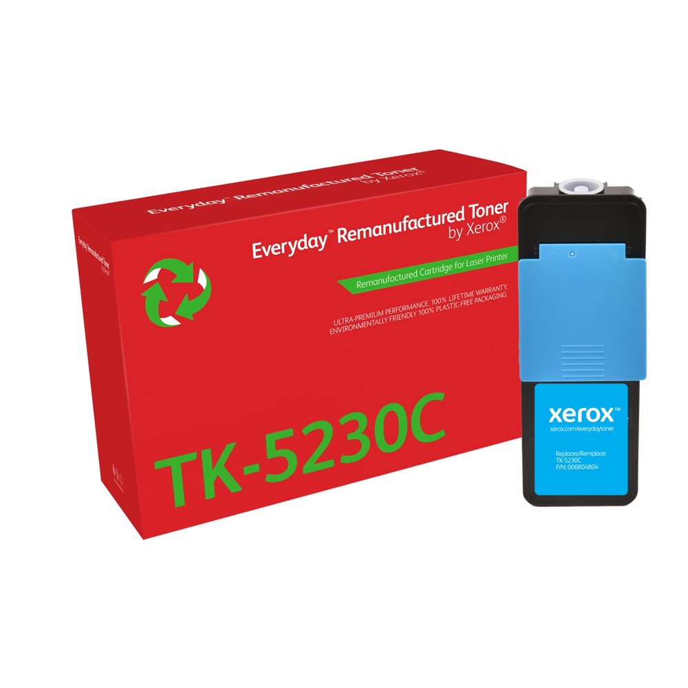 Tóner everyday cian remanufacturado de xerox es compatible con kyocera tk-5230c capacidad estándar