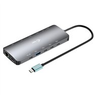 I-tec metal usb-c nano 3x display dock 2x hdmi 1x usb-c video  power delivery 140w