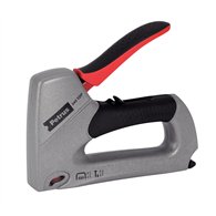 Petrus 66787 grapadora manual Negro Rojo Plata