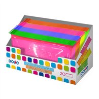 Dohe expositor de portatodos planos de pvc fluorescente (20 uds)
