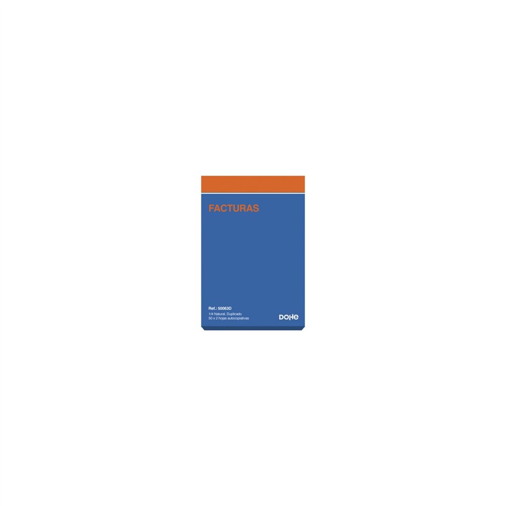 Dohe 50063d registro comercial (libro) azul naranja 100 hojas