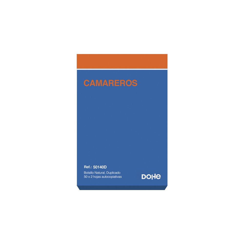Dohe 50140d registro comercial (libro) azul naranja 100 hojas