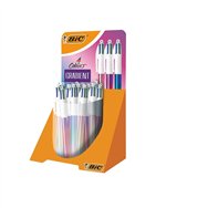 bic 511031 bolígrafo negro, azul, verde, rojo bolígrafo de punta retráctil con pulsador medio 30 pieza(s)