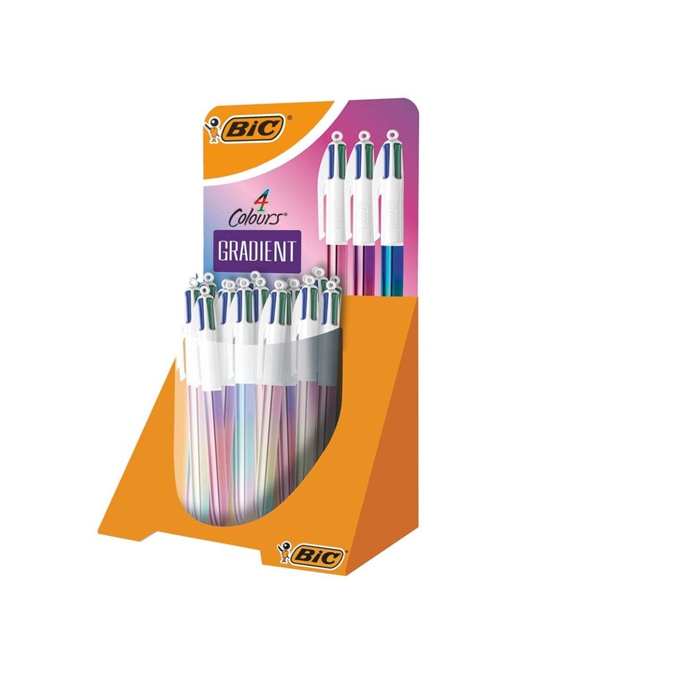 Bic 511031 bolígrafo negro azul verde rojo bolígrafo de punta retráctil con pulsador medio 30 pieza(s)