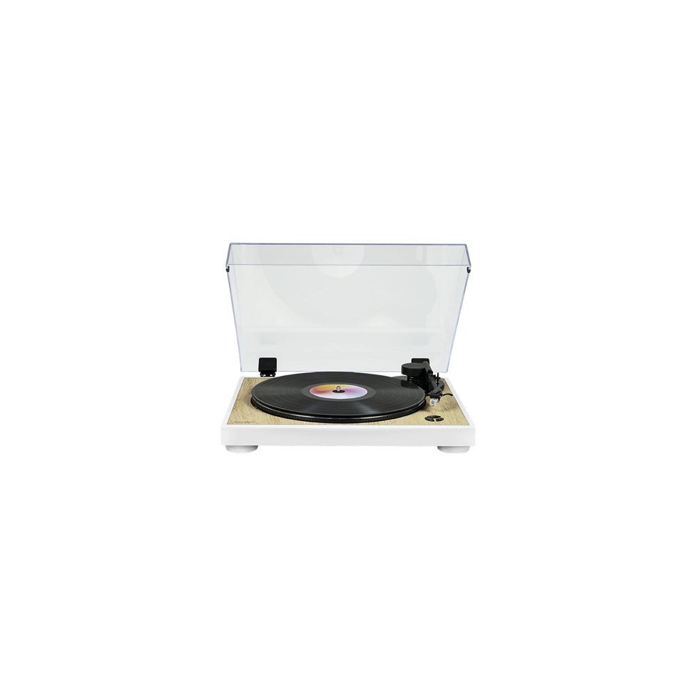 Thomson tt300 tocadiscos de tracción por correa blanco madera