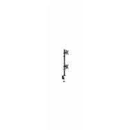 TooQ Soporte de Mesa Giratorio e Inclinable Vertical para 2 Pantallas 13-32 Negro