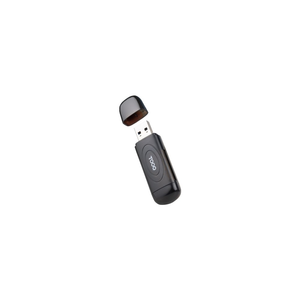 Tooq lector de tarjetas usb 30 2 en 1 sd/tf negro