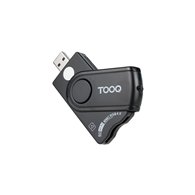 Tooq lector tarjetas inteligentes dni electrónico sim sd sf usb-a negro