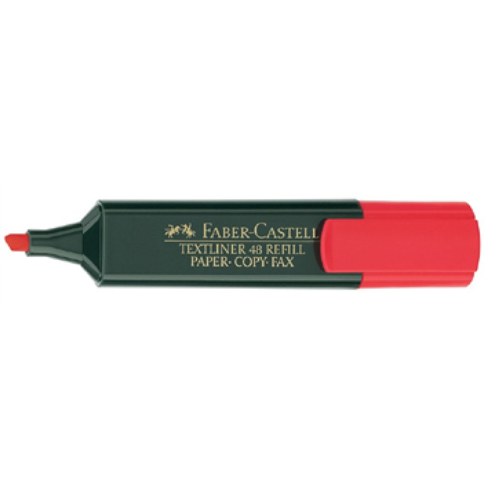 Faber-castell 154821 marcador 1 pieza(s) punta de cincel rojo