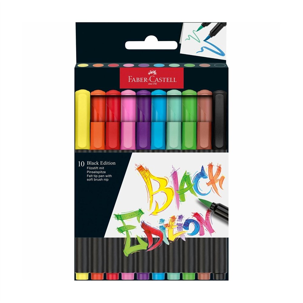 Faber-castell 116451 rotulador de punta fina colores surtidos 10 pieza(s)