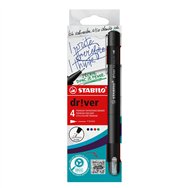 Stabilo drver rotulador de punta fina fino negro azul verde rojo 4 pieza(s)