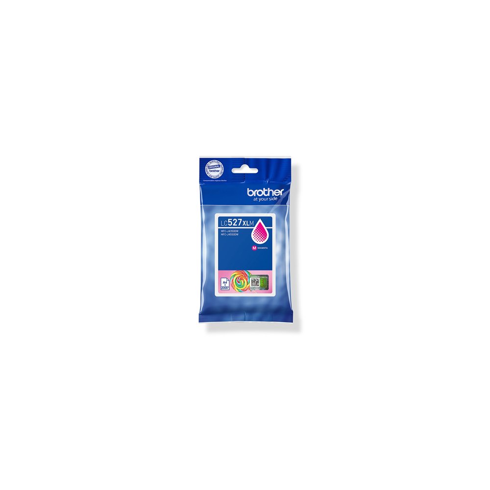 Brother lc527xlm cartucho de tinta 1 pieza(s) original alto rendimiento (xl) magenta
