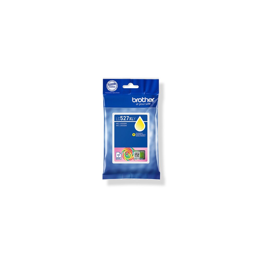 Brother lc527xly cartucho de tinta 1 pieza(s) original alto rendimiento (xl) amarillo