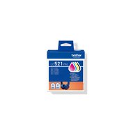 Brother lc521val cartucho de tinta 4 pieza(s) original negro cian magenta amarillo