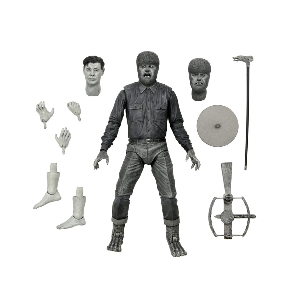 Neca ultimate wolf man (black  white)