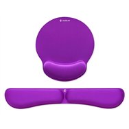Subblim pack ergo memoryflex  conjunto de alfombrilla para ratón y reposamuñecas para teclado púrpura
