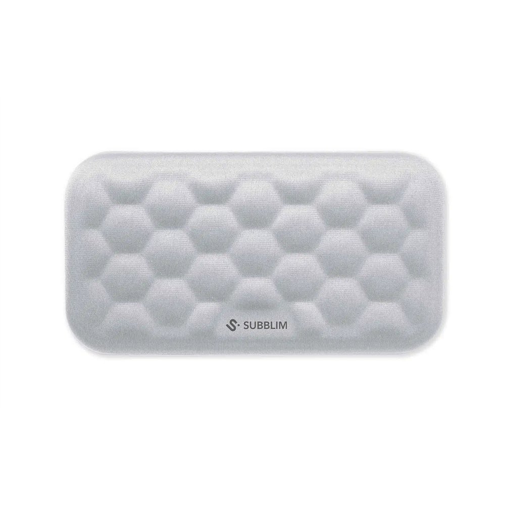 Subblim submp-04e041 descansa muñecas algodón licra espuma de memoria poliuretano (pu) plata