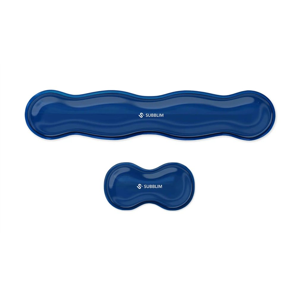 Subblim submp-04e060 descansa muñecas poliuretano (pu) silicona azul