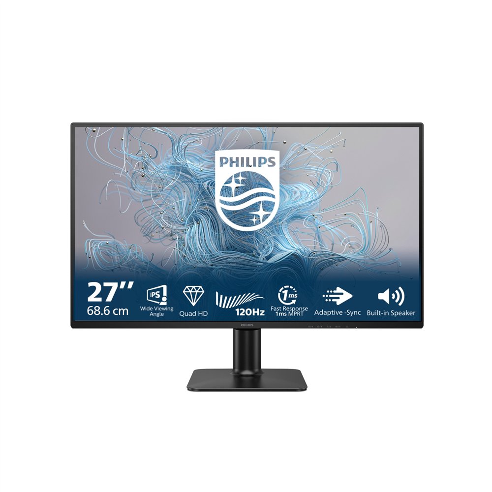 philips 2000 series 27e2n2500/00 pantalla para pc 68,6 cm (27") 2560 x 1440 pixeles quad hd lcd negro
