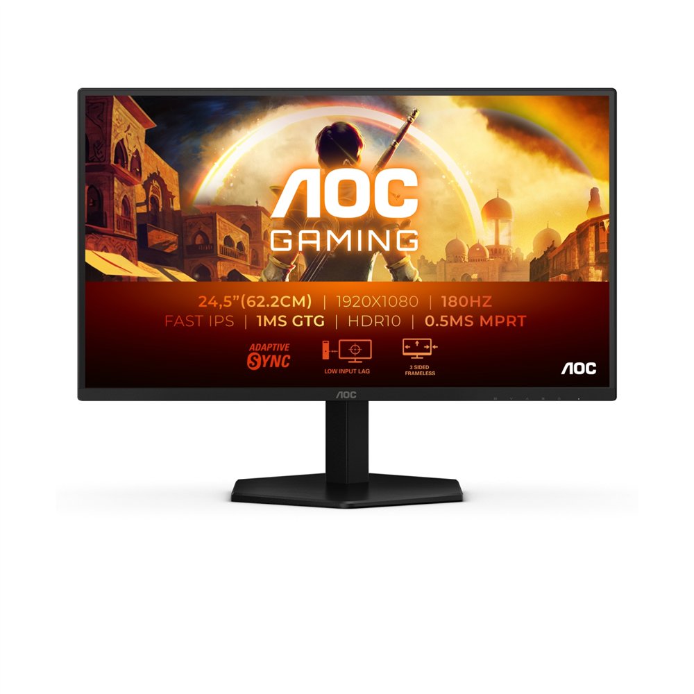 Aoc g4 25g42e pantalla para pc 622 cm (245) 1920 x 1080 pixeles full hd led negro rojo