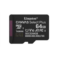 Kingston technology 64gb micsdxc canvas select plus gen3 100r a1 (adaptador de sd no incluido)