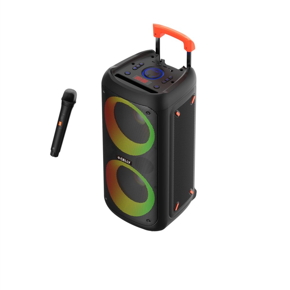 Celly partyspeakerwlm altavoz portátil o de fiesta altavoz para fiestas negro 40 w