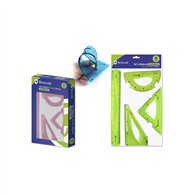 bismark 325010 juego de reglas 4 pieza(s) cloruro de polivinilo (pvc)