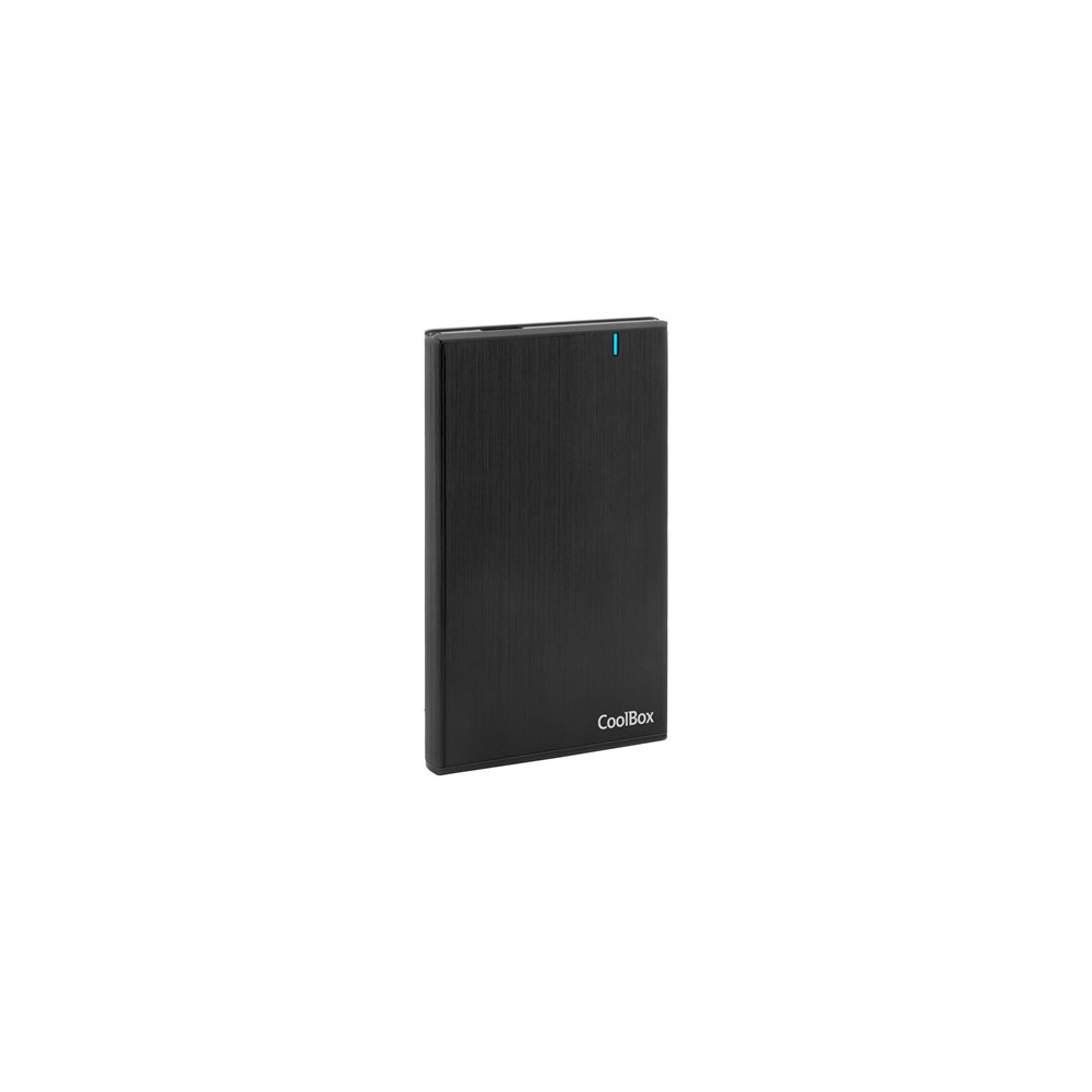 Coolbox caja/carcasa hdd/ssd 25 slimchase a2540 usb32 gen1 aluminio negro