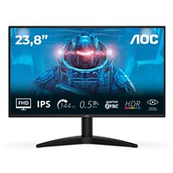 aoc 24b36x pantalla para pc 60,5 cm (23.8") 1920 x 1080 pixeles full hd led negro