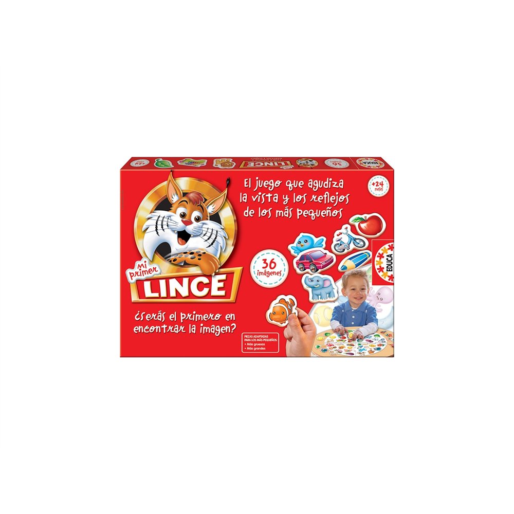 Educa 15676 juego de tablero mi primer lince juego de cartas familia