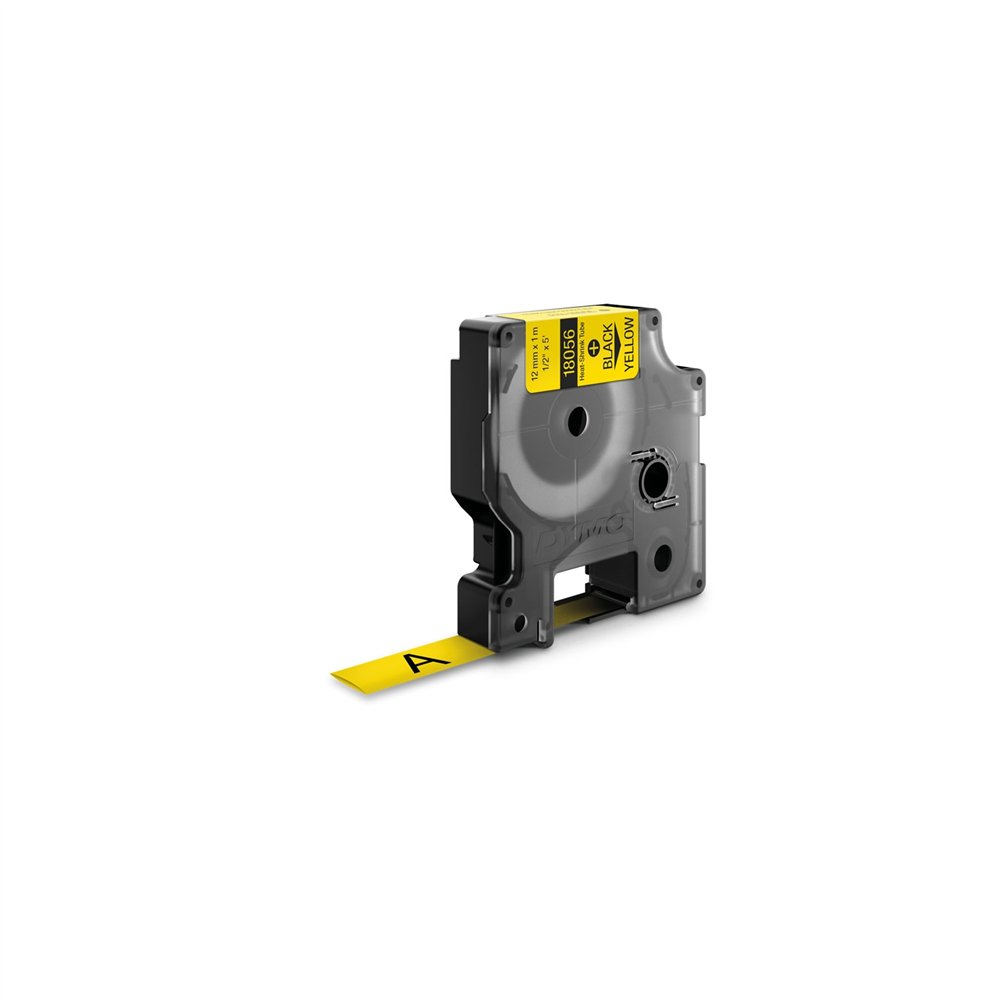 Dymo etiquetas para tubos termorretráctiles ind- 12mm x 15m