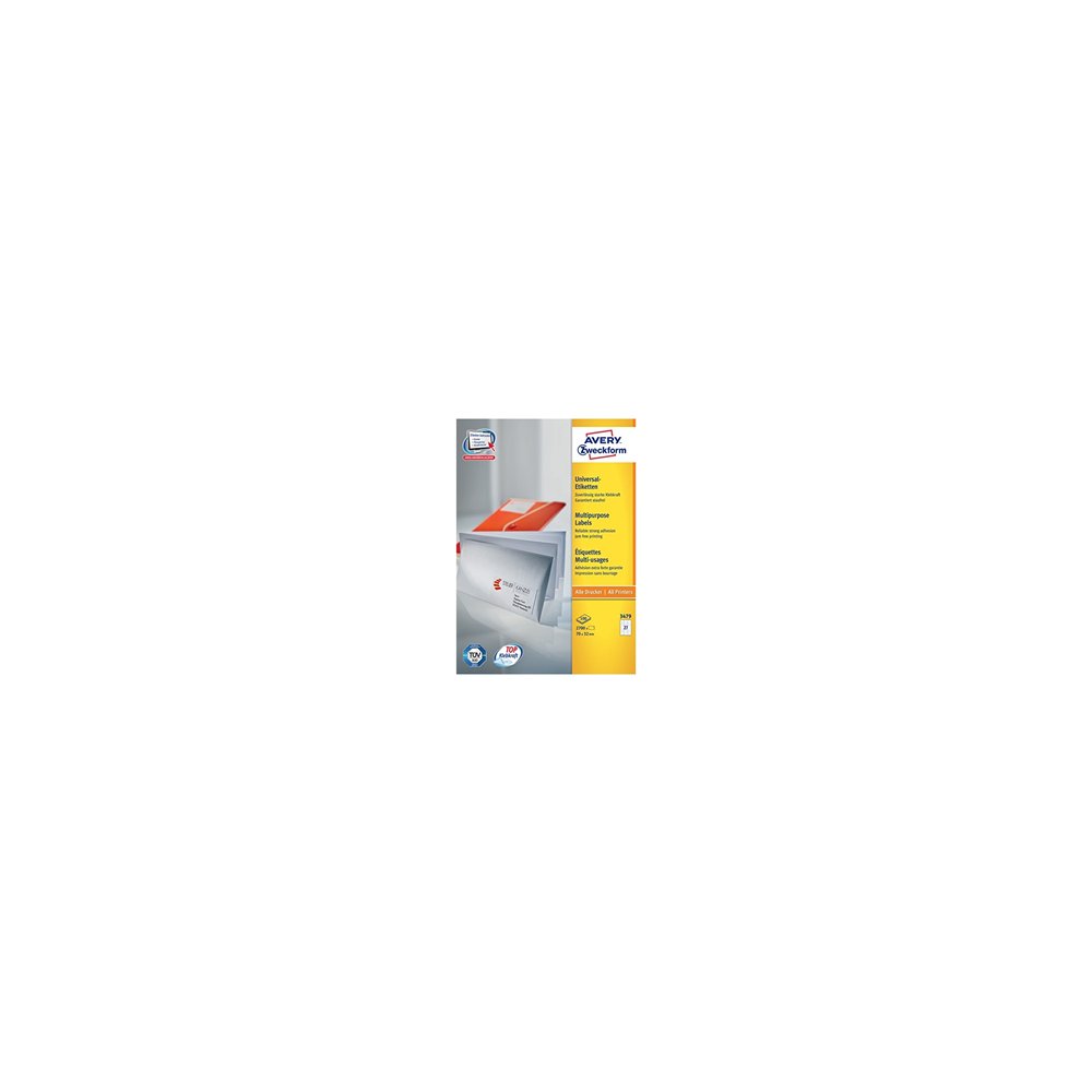 Avery etiquetas blancas - ecológicas certificadas fsc 70 x 32 mm
