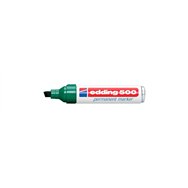 Edding 500 marcador permanente punta de cincel verde 10 pieza(s)