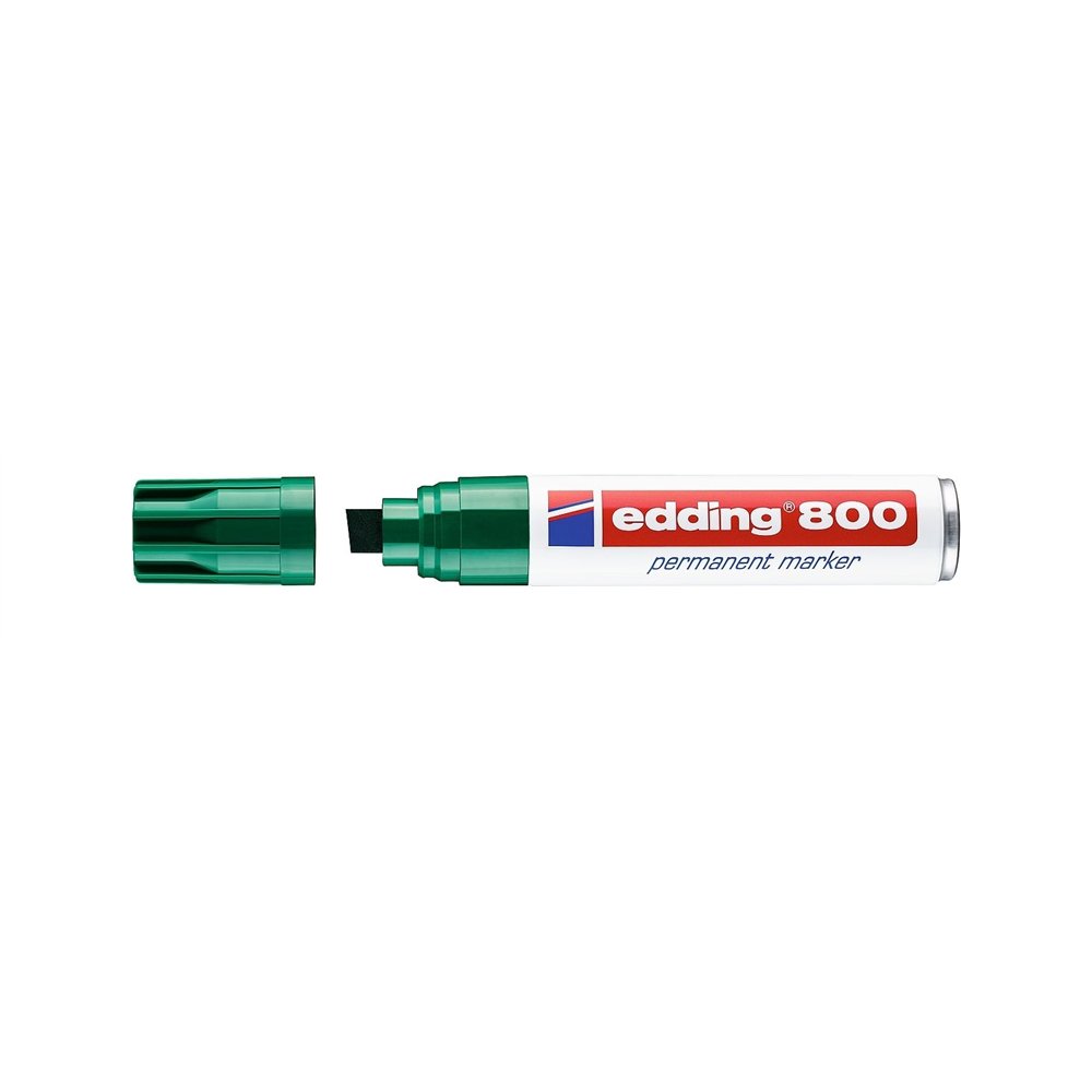 Edding 800 marcador permanente punta de cincel verde 1 pieza(s)