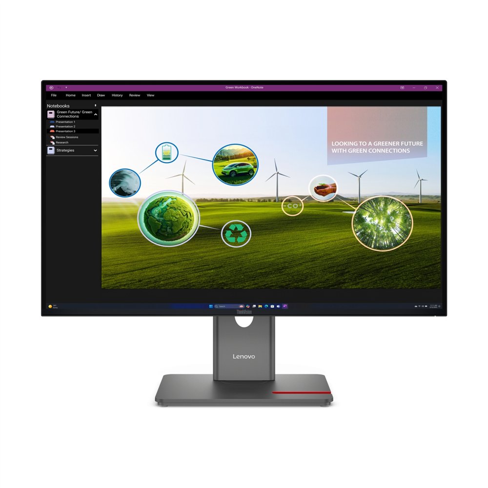 Lenovo thinkvision p27q-40 led display 686 cm (27) 2560 x 1440 pixeles quad hd negro