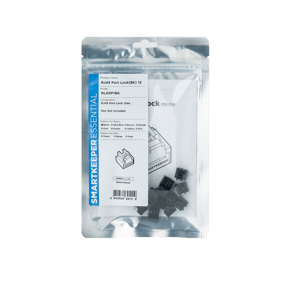 Smartkeeper nl03p1bk bloqueador de puerto rj-45 negro 12 pieza(s)