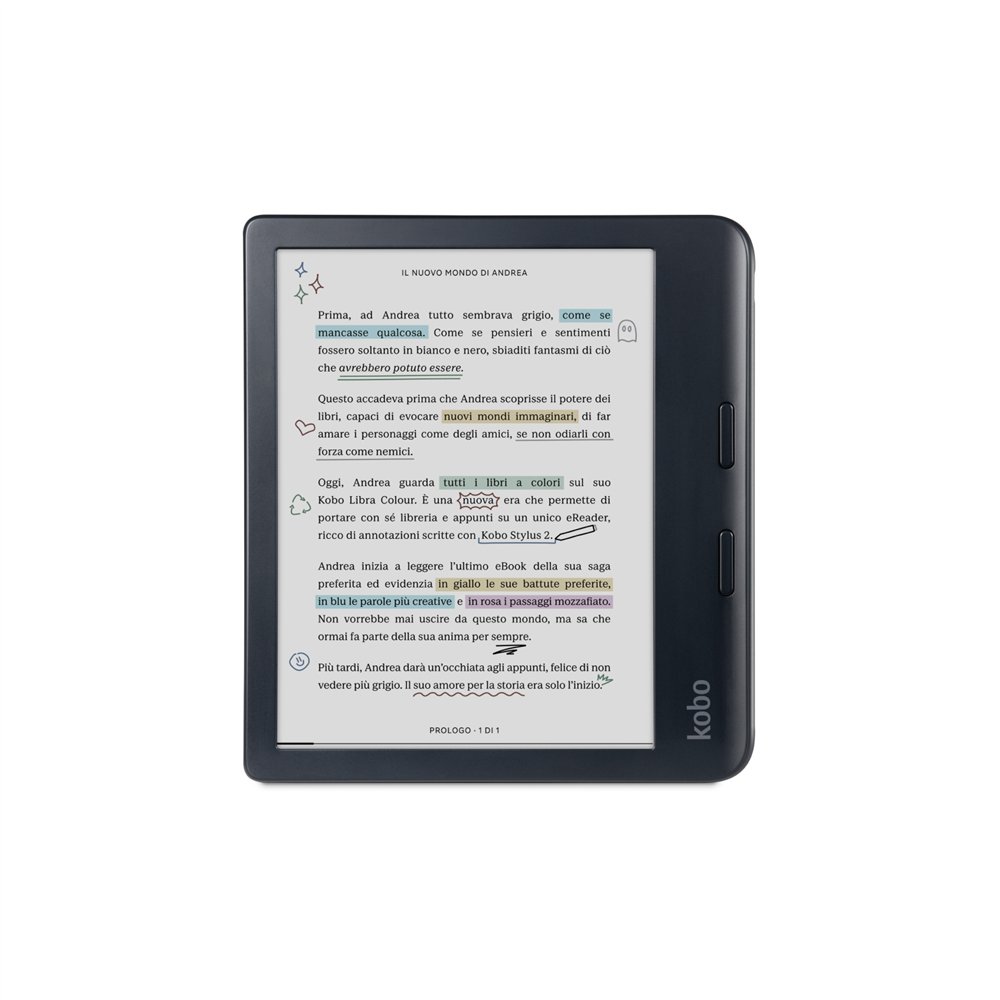 Rakuten kobo libra colour lectore de e-book pantalla táctil 32 gb wifi negro