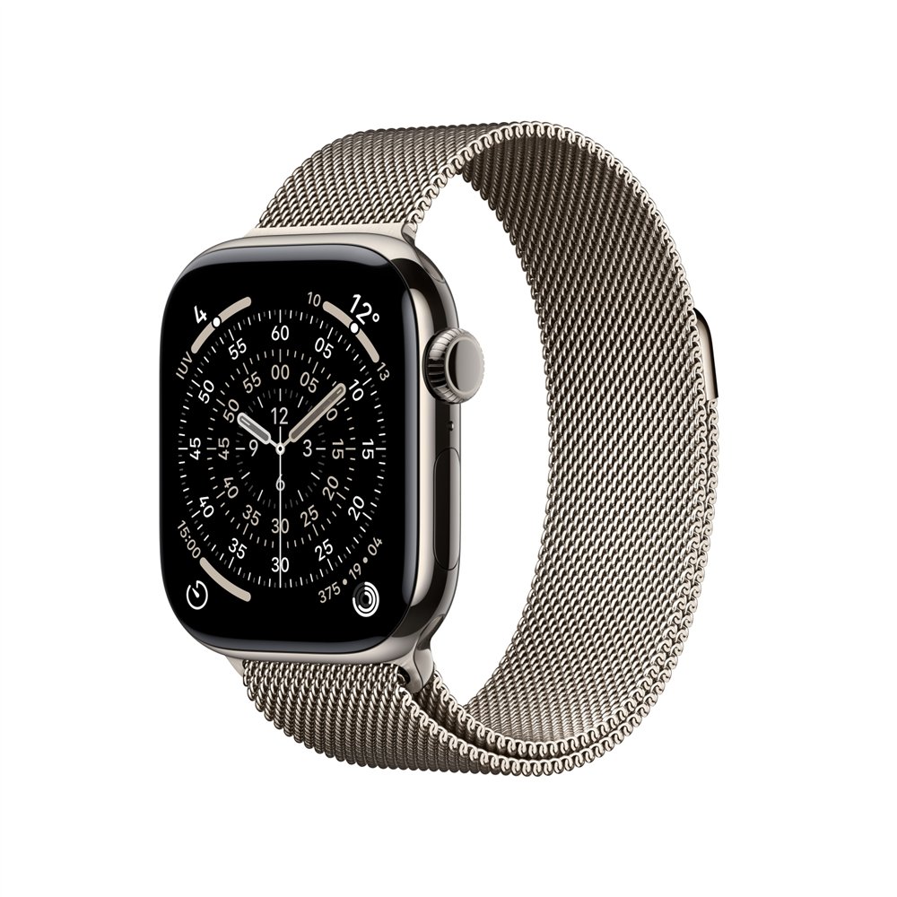 Apple watch series 11 oled 42 mm digital 374 x 446 pixeles pantalla táctil 5g titanio wifi gps (satélite)