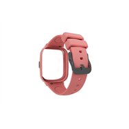 Correa de repuesto lisa color rosa compatible con modelo save watch iconic plus 2 candy candy