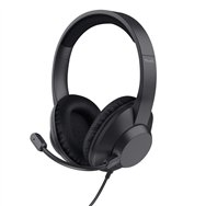 Trust ayda max auriculares alámbrico diadema llamadas/música usb type-c / usb type-a negro