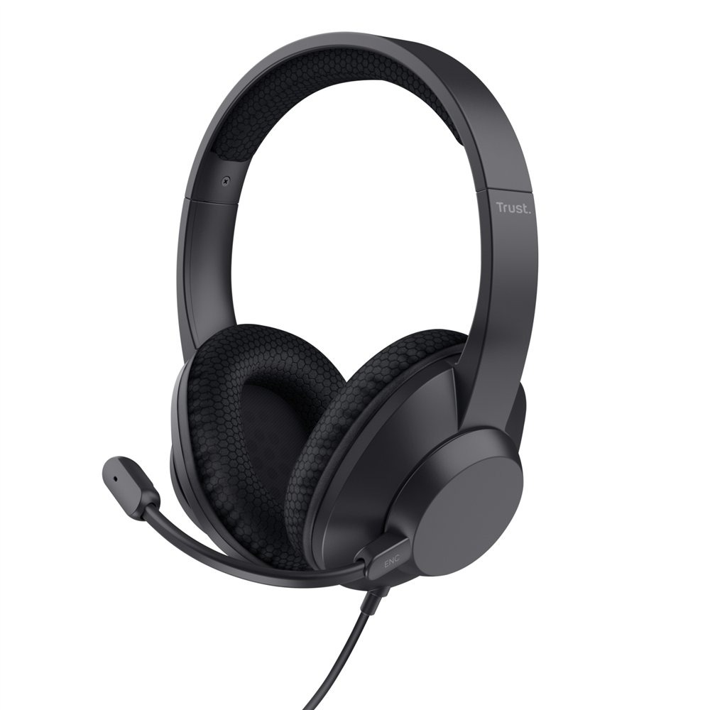 Trust ayda max auriculares alámbrico diadema llamadas/música usb type-c / usb type-a negro