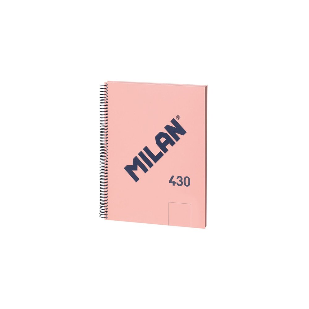 Milan 57141e80b cuaderno y block a4 80 hojas rosa