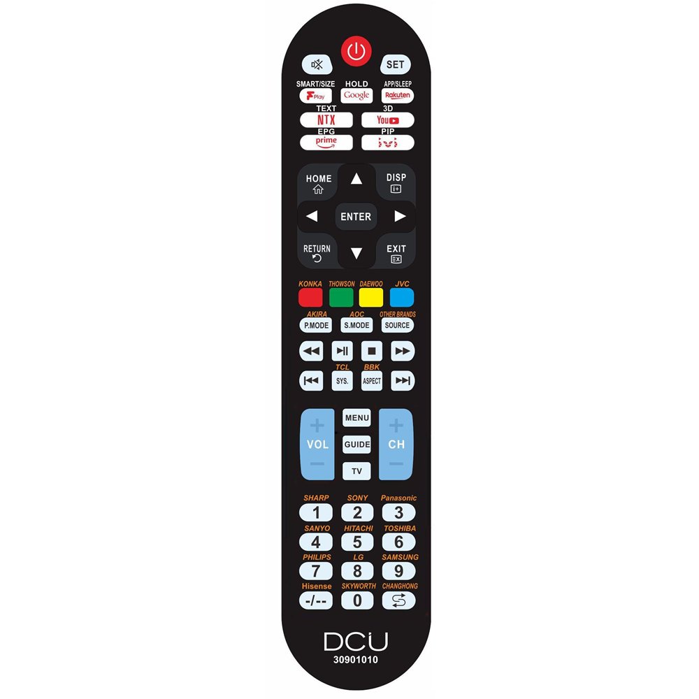 Dcu advance tecnologic 30901010 mando a distancia ir inalámbrico tv botones