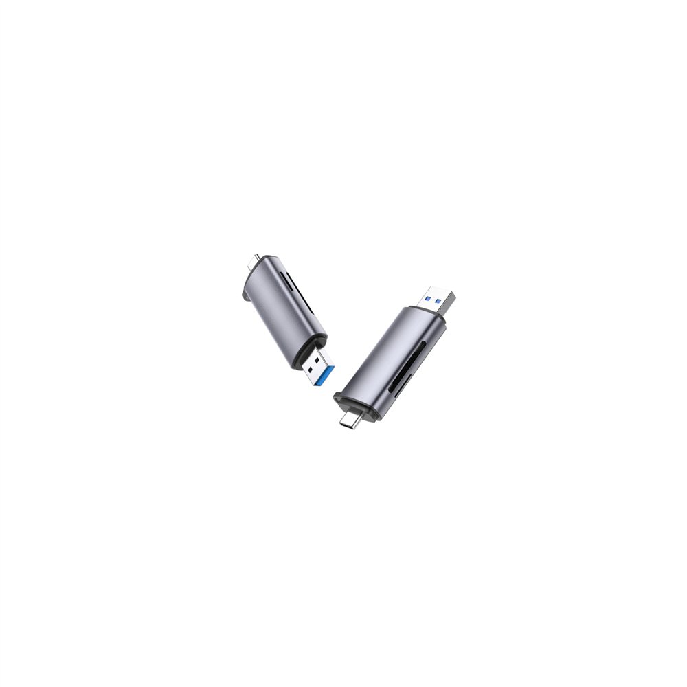 Ugreen 50706 lector de tarjeta usb/micro-usb plata