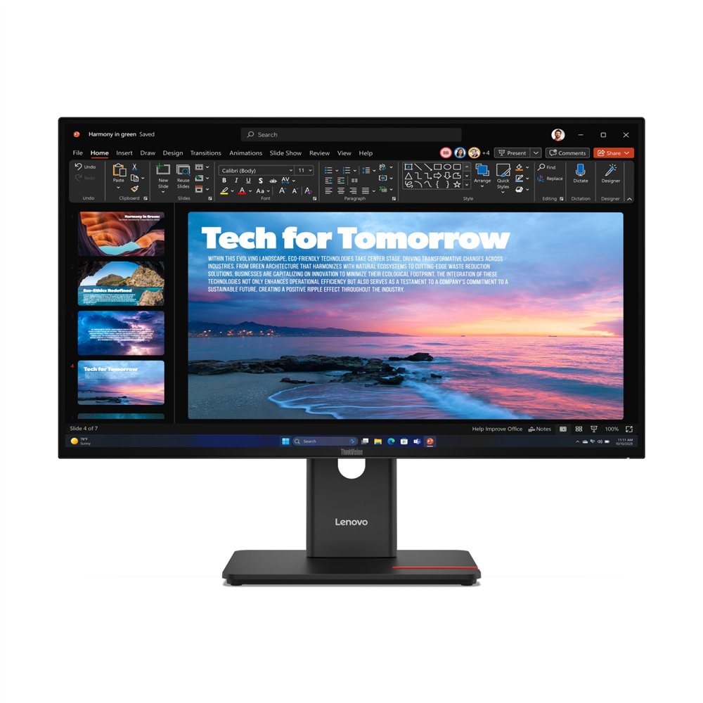 Lenovo thinkvision t27qd-40 led display 686 cm (27) 2560 x 1440 pixeles wide quad hd negro